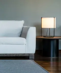 Faro Barcelona DRUM Επιτραπέζιο Φωτιστικό, Μαύρου-Μπεζ Χρώματος- 24020-31