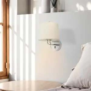 Faro Barcelona MONTREAL Επιτοίχιο Φωτιστικό, Χρωμίου-Λευκού Χρώματος – 24031-02