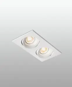 Faro Barcelona ARGÓN RCT Χωνευτό Φωτιστικό Οροφής, Λευκού Χρώματος, Περιστρεφόμενες Πηγές – 43403