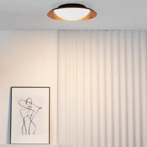 Faro Barcelona SIDE LED Φωτιστικό Οροφής, Μαύρου- Μπρονζέ Χρώματος 17W 3000K- 62147