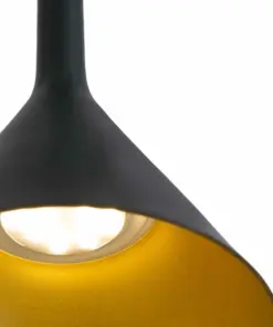 Faro Barcelona PAM-P Κρεμαστό Φωτιστικό, Μαύρου-Χρυσού Χρώματος LED 11W 3000K- 64160