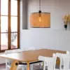 Faro Barcelona MAMBO Κρεμαστό Φωτιστικό Μαύρου-Ρατταν Χρώματος – 64314-49