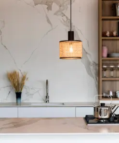 Faro Barcelona MAMBO Κρεμαστό Φωτιστικό Μαύρου-Ρατταν Χρώματος 68604-47