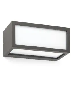 Faro Barcelona TEJO Επιτοίχιο Φωτιστικό, Εξωτερικού Χώρου, Σκούρου Γκρι Χρώματος,IP54 – 70573