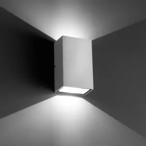 Faro Barcelona LING Επιτοίχιο Φωτιστικό, Λευκού Χρώματος, 2 LED 6W 4000K, IP 54- 70813