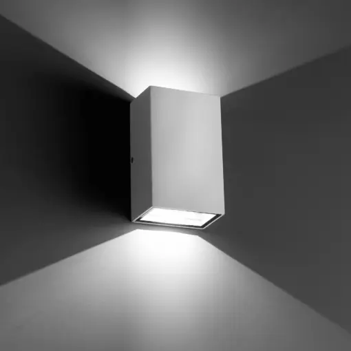 Faro Barcelona LING Επιτοίχιο Φωτιστικό, Λευκού Χρώματος, 2 LED 6W 4000K, IP 54- 70813
