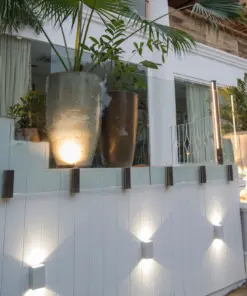 Faro Barcelona LING Επιτοίχιο Φωτιστικό, Λευκού Χρώματος, 2 LED 6W 4000K, IP 54- 70813