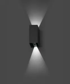 Faro Barcelona BLIND Επιτοίχιο Φωτιστικό Εξωτερικού Χώρου ,IP65, Σκούρου Γκρι Χρώματος, LED 3000K- 70634