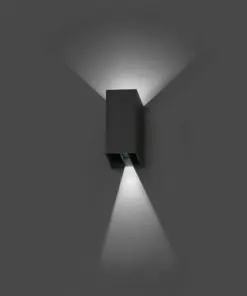 Faro Barcelona BLIND Επιτοίχιο Φωτιστικό Εξωτερικού Χώρου ,IP65, Σκούρου Γκρι Χρώματος, LED 3000K- 70634