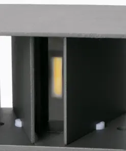 Faro Barcelona OLAN Επιτοίχιο Φωτιστικό Εξωτερικού Χώρου IP65, Σκούρου Γκρι Χρώματος, LED 3000K IP65 – 70637