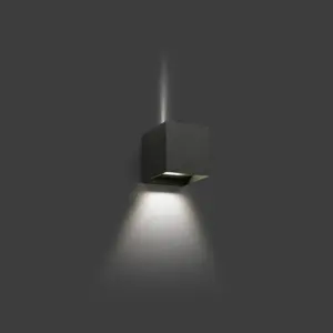 Faro Barcelona OLAN Επιτοίχιο Φωτιστικό Εξωτερικού Χώρου IP65, Σκούρου Γκρι Χρώματος, LED 3000K IP65 – 70637