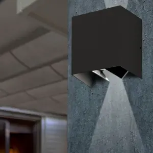 Faro Barcelona OLAN Επιτοίχιο Φωτιστικό Εξωτερικού Χώρου IP65, Σκούρου Γκρι Χρώματος, LED 3000K IP65 – 70637
