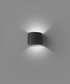 Faro Barcelona SUNSET Επιτοίχιο Φωτιστικό, Εξωτερικού Χώρου, Σκούρου Γκρι Χρώματος LED 3000K IP54 – 70687