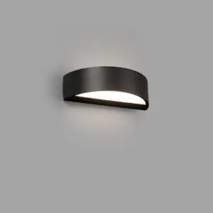 Faro Barcelona OVAL Επιτοίχιο Φωτιστικό, Εξωτερικού Χώρου, Σκούρου Γκρι Χρώματος, LED 10W 3000K- 71276