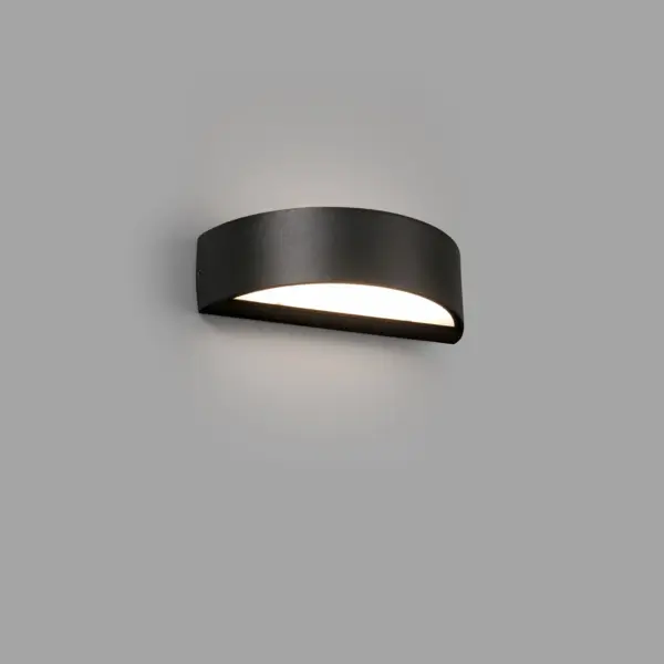 Faro Barcelona OVAL Επιτοίχιο Φωτιστικό, Εξωτερικού Χώρου, Σκούρου Γκρι Χρώματος, LED 10W 3000K- 71276