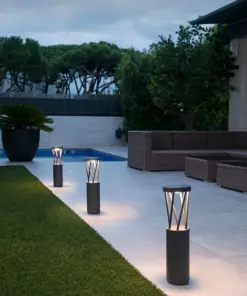 Faro Barcelona TWIST Επιδαπέδιο Φωτιστικό Κήπου, IP65, Σκούρου Γκρι Χρώματος LED 10W 3000K- 71286