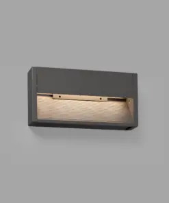 Faro Barcelona GRADA-2 Επιτοίχιο Φωτιστικό, Σκούρου Γκρι Χρώματος, Εξωτερικού Χώρου, LED 6W 3000K- 70908