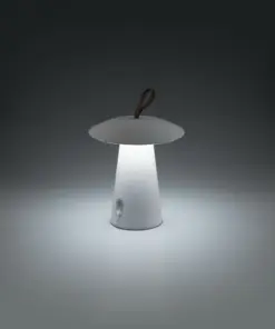 Faro Barcelona TASK Φορητό Επιτραπέζιο Φωτιστικό Λευκού Χρώματος, Step Dimmable LED 3000K 2W- 70914