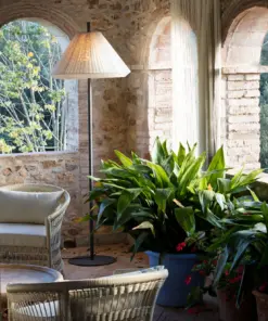 Faro Barcelona HUE OUT Επιδαπέδιο Φωτιστικό Εξωτερικού Χώρου, IP44, Χρώματος Σκούρο Γκρι-κρεμ – 71569-05