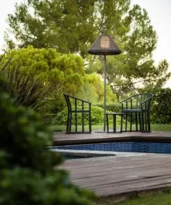 Faro Barcelona HUE OUT Επιδαπέδιο Φωτιστικό Εξωτερικού Χώρου, IP44, Ψάθινο Συνθετικό – 71569-07