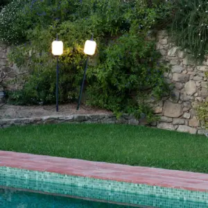 Faro Barcelona HUE OUT Ακίδα Εξωτερικού Χώρου, IP 44, Σκούρου Γκρι Χρώματος, 1m,- 71575P-03