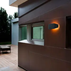 Faro Barcelona FUTURE Επιτοίχιο Φωτιστικό Εξωτερικού Χώρου, Σκούρου Γκρι Χρώματος 1XE27 20W 5000K – 71517