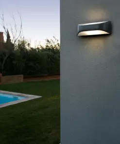 Faro Barcelona VIEW Επιτοίχιο Φωτιστικό, Εξωτερικού Χώρου, Σκούρου Γκρι Χρώματος E27 15W IP44- 71519