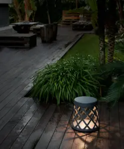 Faro Barcelona Φωτιστικό Κήπου Κολωνάκι SHADOW LED Σκούρο Γκρι 11W IP65 – 72311