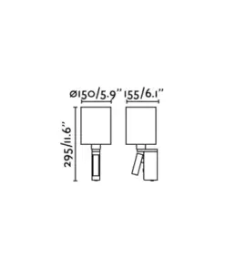 Faro Barcelona ROB Επιτοίχιο Φωτιστικό με LED Αναγνώστη 15W 3000Κ Μπρονζέ Χρώματος – 68496