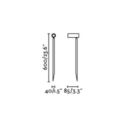Faro Barcelona SETH Φωτιστικό Σποτ Καρφάκι Κήπου LED 6W 2700Κ Μαύρου Χρώματος IP44 – 70226