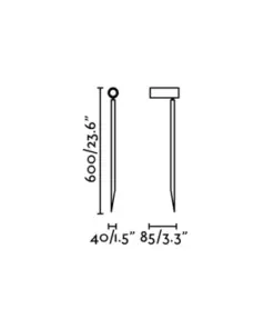 Faro Barcelona SETH Φωτιστικό Σποτ Καρφάκι Κήπου LED 6W 2700Κ Μαύρου Χρώματος IP44 – 70226