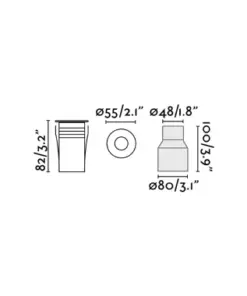 Faro Barcelona Χωνευτό Φωτιστικό Σποτ CROSBY-24V LED 2W 3000K IP67 Νικελ Ματ Χρώματος – 70453