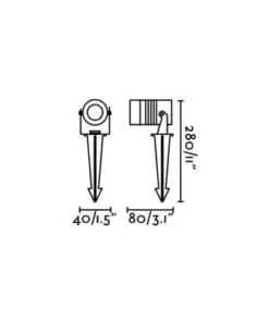 Faro Barcelona Προβολέας Κήπου Τύπου Καρφί BALDER LED 3W 3000K IP67 Μαύρου Χρώματος – 70469