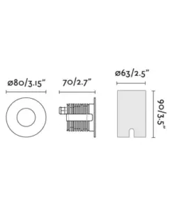 Faro Barcelona GRUND Χωνευτό Φωτιστικό Δαπέδου Κήπου LED 7W 2700K IP67 Μαύρου Χρώματος – 70736