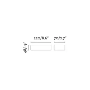 Faro Barcelona Επιτοίχιο Φωτιστικό DORO 220 LED 13W 3000K IP65 Λευκού Χρώματος – 71900