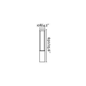 Faro Barcelona Κολωνάκι Κήπου AGRA  LED 9W 3000K IP55 Σκούρου Γκρι Χρώματος – 70753