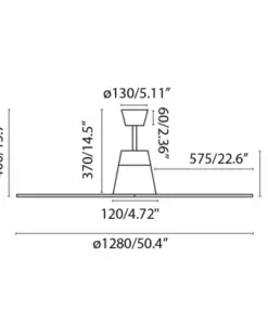 Faro Barcelona TYPHOON Ανεμιστήρας Οροφής LED 19W 3000K Smart με Τηλεχειριστήριο Λευκού Χρώματος – 33480WP-14