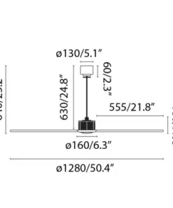 Faro Barcelona JUST FAN Ανεμιστήρας Οροφής με Φως LED 17W 3000K Smart Μαύρου Χρώματος – 33417WP-10