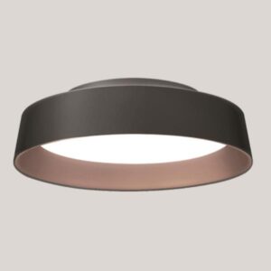 ΠΛΑΦΟΝΙΕΡΑ LED 60W Φ700×90 3000Κ ΜΑΥΡΗ/ΚΑΦΕ ΓΚΟΦΡΕ EUROLAMP 144-51009