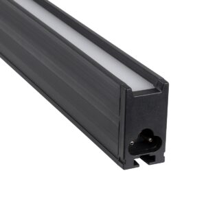 GloboStar® MARKET 61021-P Γραμμικό Κρεμαστό Φωτιστικό Linear LED 18W 2200lm 60° AC 220-240V Μ120 x Π2 x Υ4cm Φυσικό Λευκό 4500K – Μαύρο – 3 Years Warranty