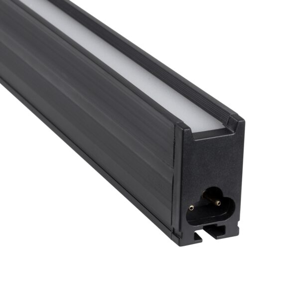 GloboStar® MARKET 61021-P Γραμμικό Κρεμαστό Φωτιστικό Linear LED 18W 2200lm 60° AC 220-240V Μ120 x Π2 x Υ4cm Φυσικό Λευκό 4500K – Μαύρο – 3 Years Warranty