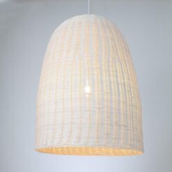 ΦΩΤΙΣΤΙΚΟ ΚΡΕΜΑΣΤΟ ΜΟΝΟΦΩΤΟ Ε27 D650XH850 RATTAN ΛΕΥΚΟ EUROLAMP – 144-33023