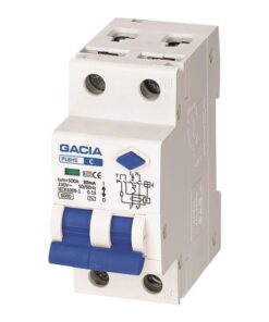 ΡΕΛΕ RCBO ΔΙΠΟΛΙΚΟ 10A 6KA 30mA 1+N GACIA TYPE B EUROLAMP – 500-43541