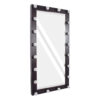 GloboStar® MAKEUP MIRROR-160×80-2 Μοντέρνος Καθρέπτης Μακιγιάζ με Πλαίσιο Φυσικού Ξύλου με Διακόπτη On/Off 20 x E27 AC220-240V – Μ80 x Π7 x Υ160cm – Καφέ Wenge