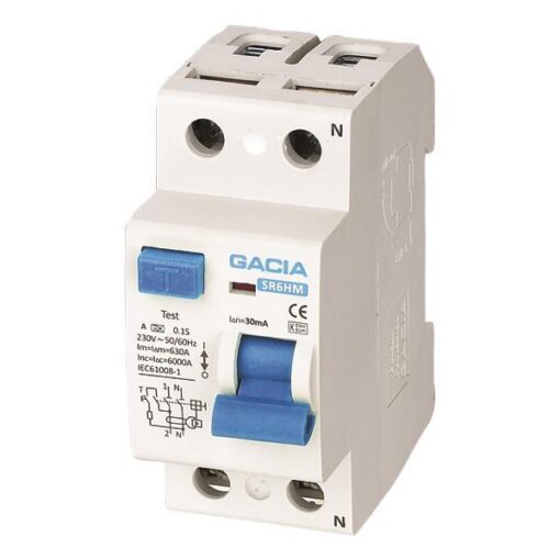 ΡΕΛΕ ΔΙΑΡΡΟΗΣ 2Χ25Α 30mΑ GACIA TYPE AC EUROLAMP – 500-37004