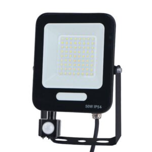 ΠΡΟΒΟΛΕΑΣ LED 50W SMD ΜΕ ΠΕΡΙΣΤΡΕΦΟΜΕΝΟ ΑΝΙΧΝΕΥΤΗ ΚΙΝΗΣΗΣ ΜΑΥΡΟΣ IP54 6500K PLUS EUROLAMP – 147-69069