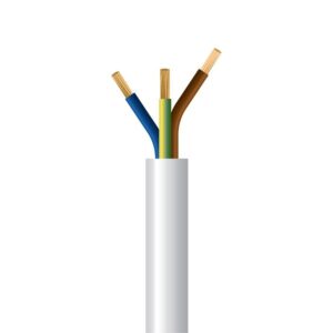 ΚΑΛΩΔΙΟ ΕΥΚΑΜΠΤΟ H05VV-F 3Χ1mm² ΛΕΥΚΟ (50m/roll) EUROLAMP – 150-10007
