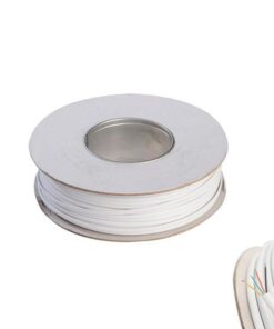 ΚΑΛΩΔΙΟ ΤΗΛΕΦΩΝΟΥ ΠΛΑΚΕ 2 ΖΕΥΓΩΝ ΛΕΥΚΟ Rj11 EUROLAMP 147-13100