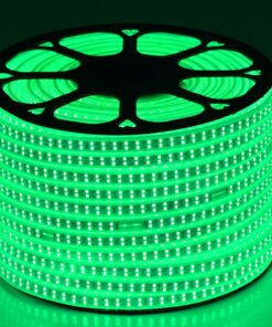 GloboStar® 70515 Wide Ταινία Διπλής Σειράς Epistar LED SMD 2835 1m 24W/m 180LED/m 3144lm/m 120° DC 230V Αδιάβροχη IP68 Πράσινο Dimmable