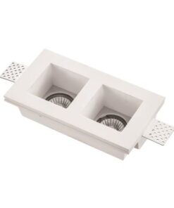 ΣΠΟΤ ΓΥΨΙΝΟ ΔΙΠΛΟ ΤΕΤΡΑΓΩΝΟ GU10 214x117x60 EUROLAMP 147-53203
